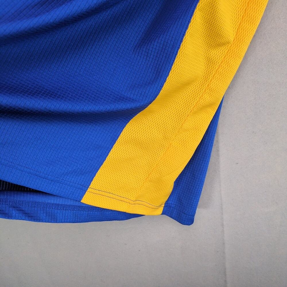 Diadora Men's L Performance Shirt Top Athletic Running Vented Blue Short Sleeve - Picture 4 of 6